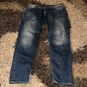 Silver Sam Jeans Women’s  Dark Washed Blue Straight Jeans Size 30x29 good cond